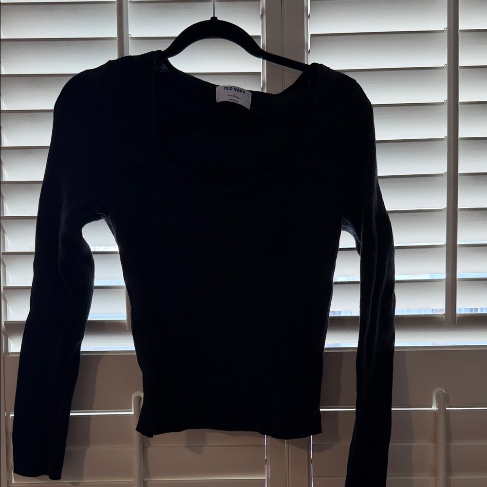 Old Navy Black Long Sleeve Top